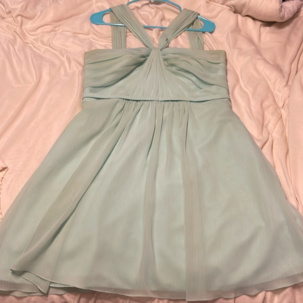 David’s Bridal Bridesmaids dress size 14 Mint Green